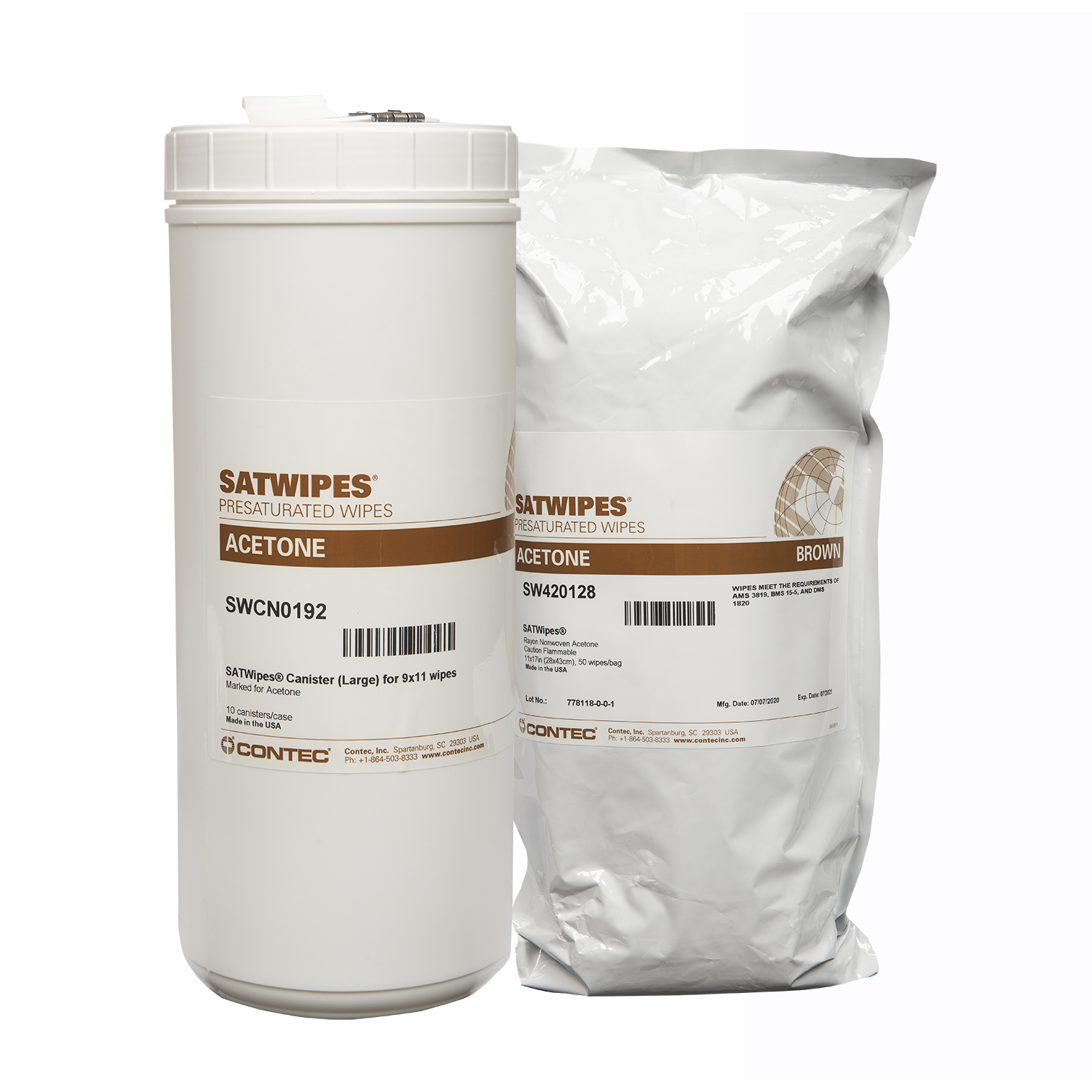 SATWIPES Wipes with Acetone-2