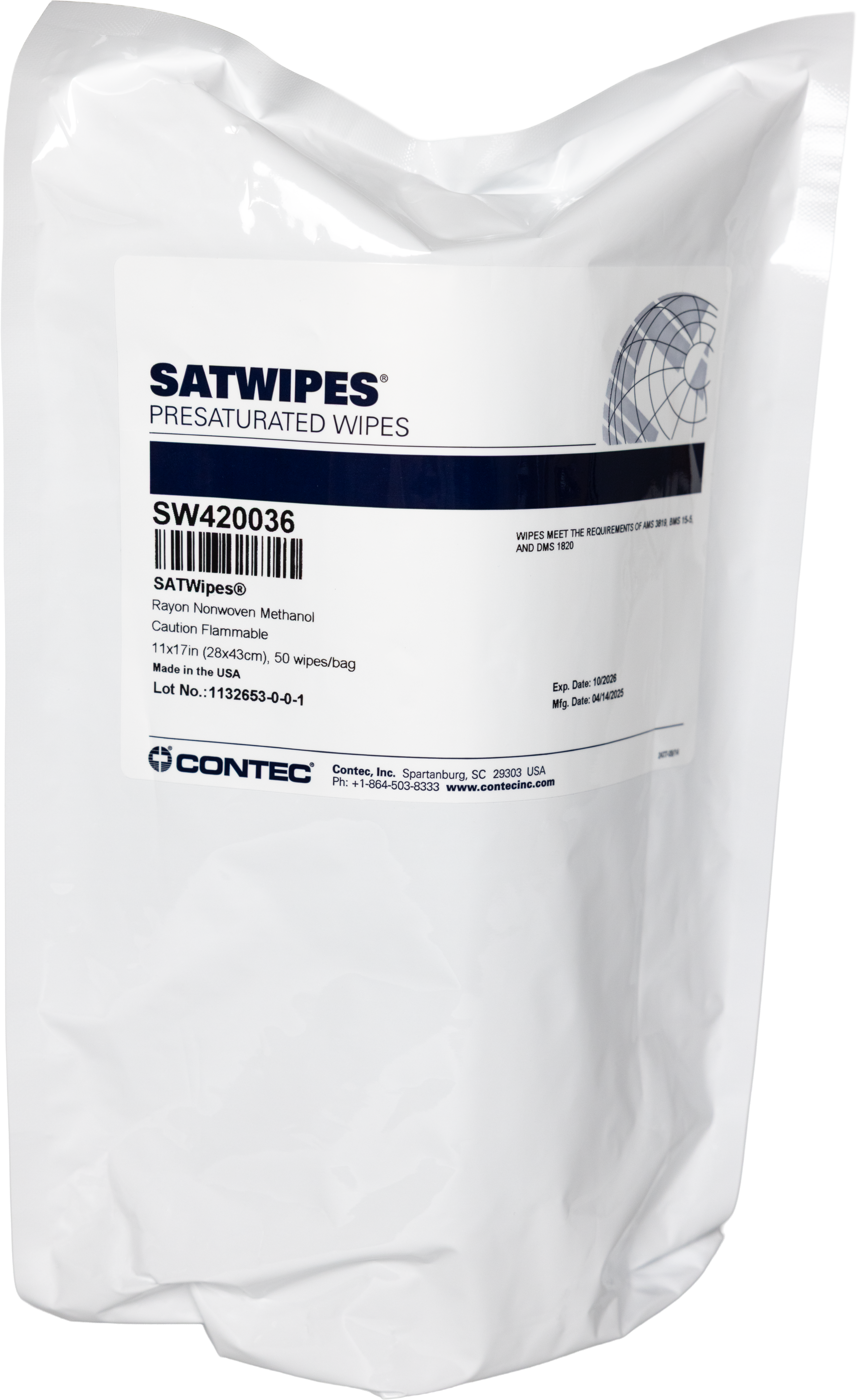 SATWIPES Wipes with Methanol-3